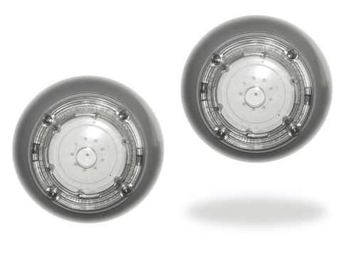 AquaLamp Complete Lighting Kit - LED Rainbow Ray Lights with Grey Trim x2