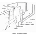 Latham Pool Products; Faceplate Replacement Kit with Gasket for In-ground Pool Steps; Blue - Pool Supplies Canada Image
