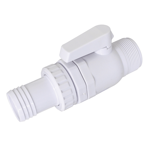 Quick Disconnect Ball Valve Thrd Barbed Adapter - Pool Supplies Canada Image