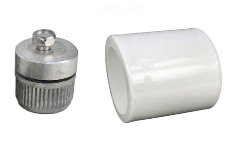 803 Metal Cam with White ABS Sleeve for 1-1/8 Inch Od Drawn Tubes; Die Cast Aluminum; 12/carton - Poolweb Image
