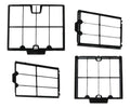 Dolphin Replacement Fine (spring) Filter Panels (4 Pack) - Poolweb Image