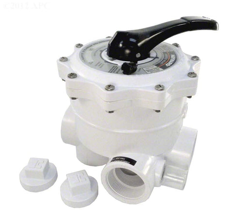 Vari-flo™Xl Side Mount Multi-port Control Valve; 2 Inch Fip; White - Poolweb Image