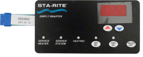 Replacement Switch Membrane for Max-e-therm Heater Electrical System - Poolweb Image