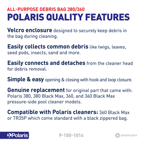 All-purpose Bag for Polaris Vac-sweep 360/380 Pool Cleaners - Pool Supplies Canada Image