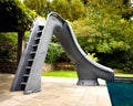 Sr Smith Typhoon®Pool Slide; 275 Lbs Load Capacity; 7 Ft 4 Inch Overall Height; 9 Ft 10 Inch Flume; Right Turn; Gray Granite - Pool Supplies Canada Image