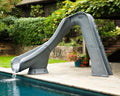 Sr Smith Typhoon®Pool Slide; 275 Lbs Load Capacity; 7 Ft 4 Inch Overall Height; 9 Ft 10 Inch Flume; Left Turn; Gray Granite - Pool Supplies Canada Image
