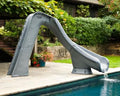 Sr Smith Typhoon®Pool Slide; 275 Lbs Load Capacity; 7 Ft 4 Inch Overall Height; 9 Ft 10 Inch Flume; Right Turn; Gray Granite - Pool Supplies Canada Image