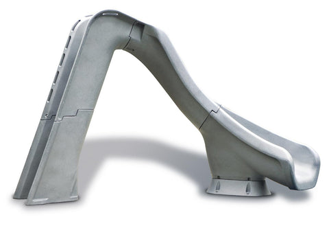 Sr Smith Typhoon®Pool Slide; 275 Lbs Load Capacity; 7 Ft 4 Inch Overall Height; 9 Ft 10 Inch Flume; Right Turn; Gray Granite - Pool Supplies Canada Image