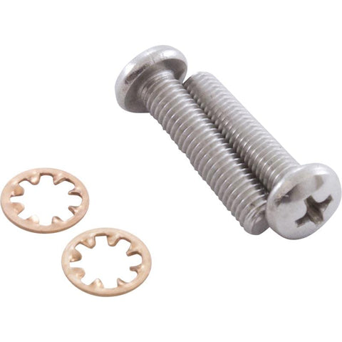 #10-32x7/8" 480/3900 Ss Pan Head Screw W/ Star Washer - Pool Supplies Canada Image
